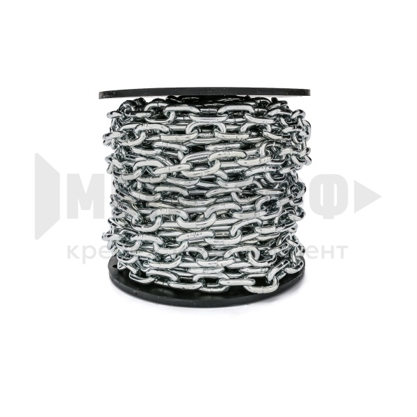 13171  Цепь сварная короткозвен. 3мм /цинк/ (100м) Бухта