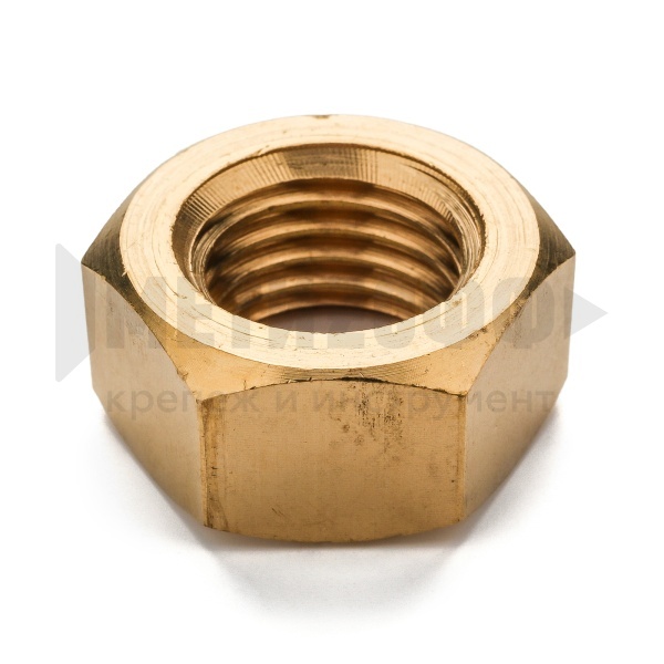 25262 Гайка шестигранная  М 20  DIN 934 латунь (10)