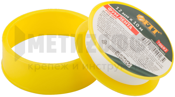 26515 Лента &quot;Фум&quot;  12мм х 10м х 0,075мм FIT, 70692