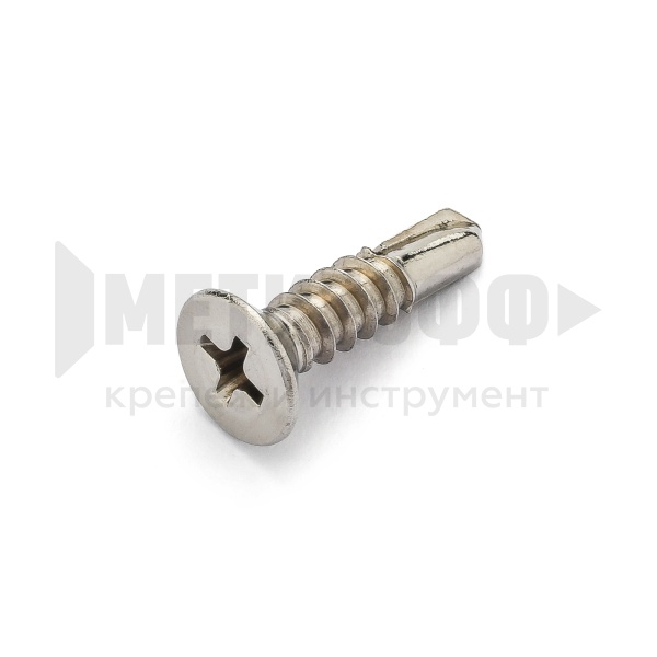 Саморез DIN 7504 О 5,5х19 потай сверло A2 НЕРЖ (100/25)