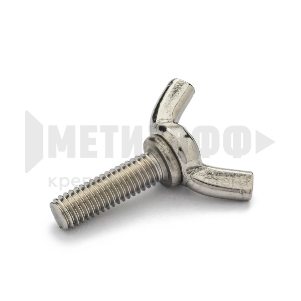 21774 Винт барашек  амер.тип 6х 16 DIN 316 A2 НЕРЖ (50/10)