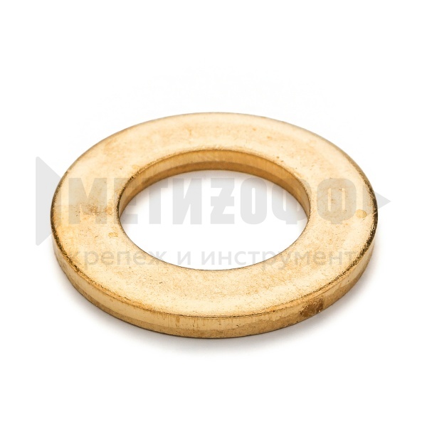 25263 Шайба простая  М 16  DIN 125 латунь (25)