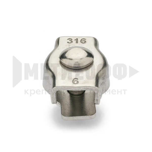 22743 Зажим д/троса  SIMPLEX 3 мм  ART 8330 A4 НЕРЖ (40/10)