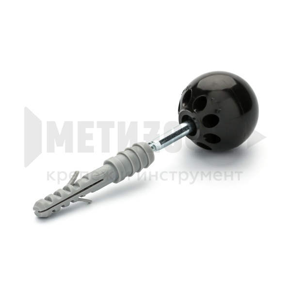 15550 Ограничитель хода двери  FISCHER  TS  8 S Черный  (10) 60539/45493