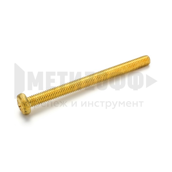 17035 Винт полусфера 5х 60 DIN 7985 латунь (20)