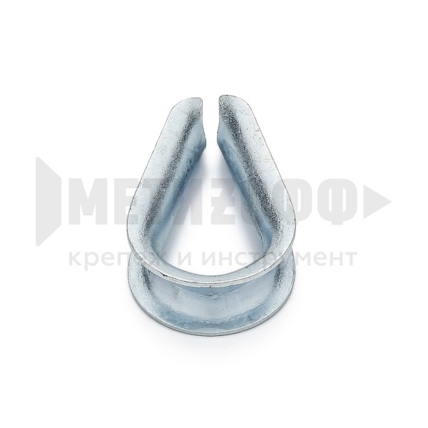 Коуш для стальн. канатов 10 цинк (25 шт/10)