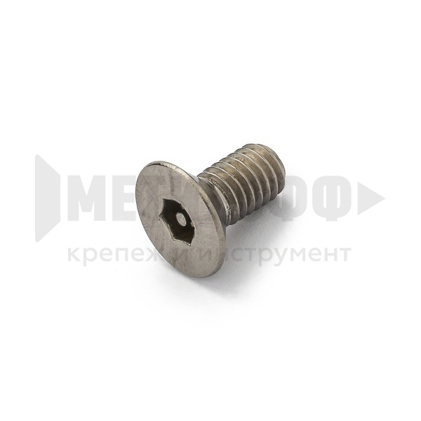 17458 Винт 8 х 20 потай вн.шест. со штифтом АРТ 9113 А2 НЕРЖ (10)