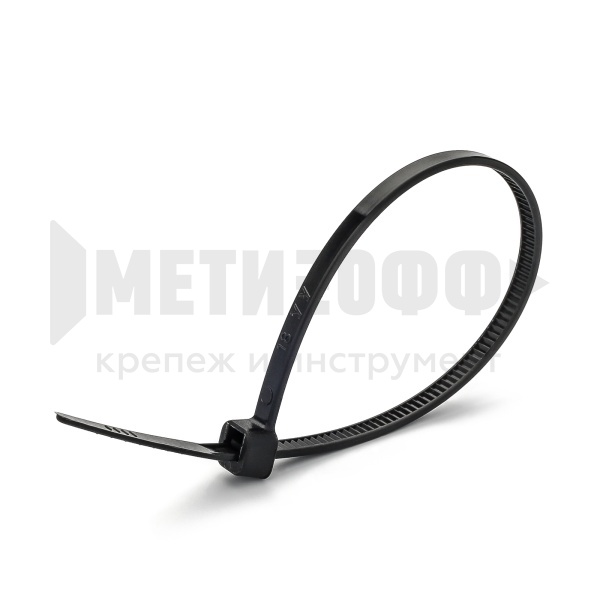 27041 Петля для связ. пров.  чер 4,8х375  JSS Sormat  (500 )