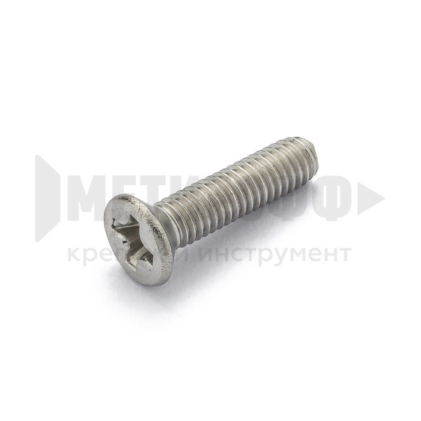Винт потай 6х 25 DIN 965 А2 НЕРЖ (200 шт)