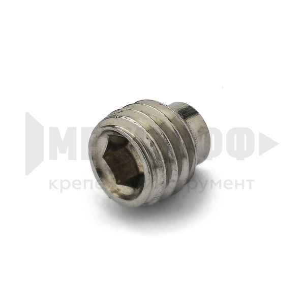 Винт установочный DIN 915 8х 10 вн.шест. Цилиндр A2 НЕРЖ (500/50)
