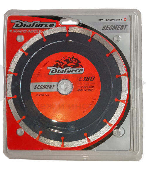 3888 Диск алмазный DIAFORCE 180 х 22  Сегментный