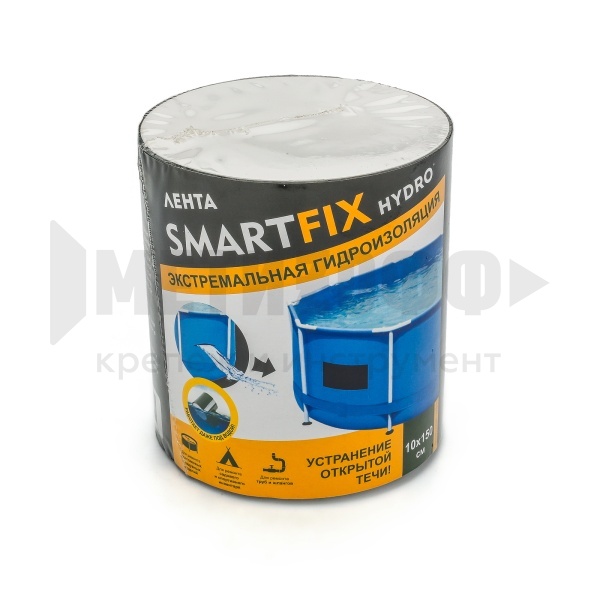 29462 Лента гидроизоляционная W-con SmartFix HYDRO 10*150см, черная