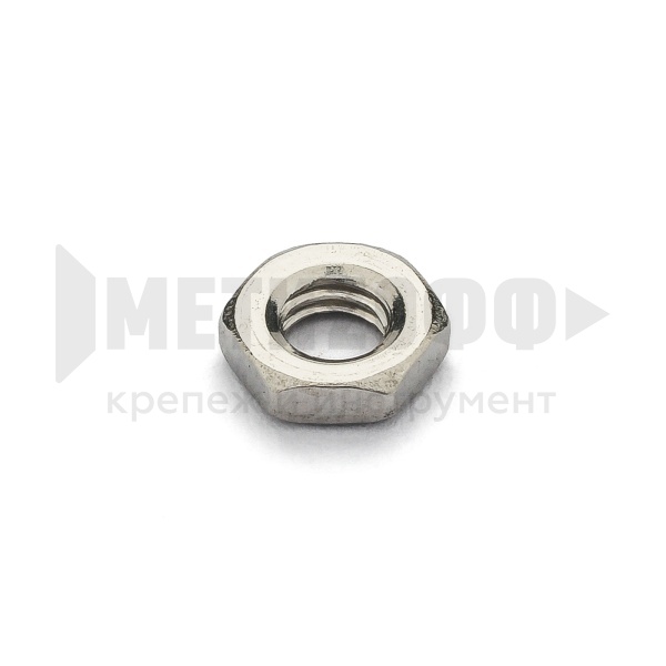 21247 Гайка низкая М  3,0 DIN 439 A2  НЕРЖ (1000/100)