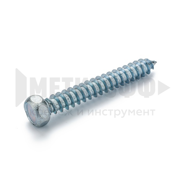 Шуруп с шестигр. гол. 5.5х45 ( 50шт цинк DIN 7976)