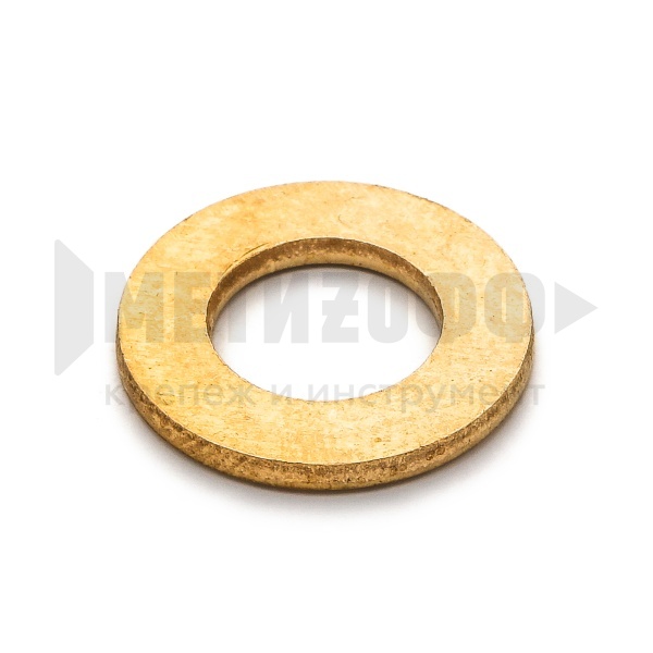 17105 Шайба простая  М  6  DIN 125 латунь (100)