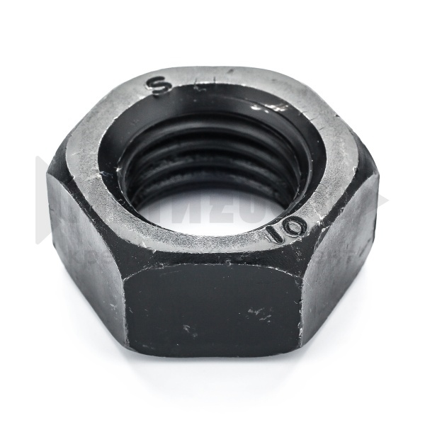 Гайка шестигранная черная М 24 DIN934 кл.пр. 10 (25 кг)