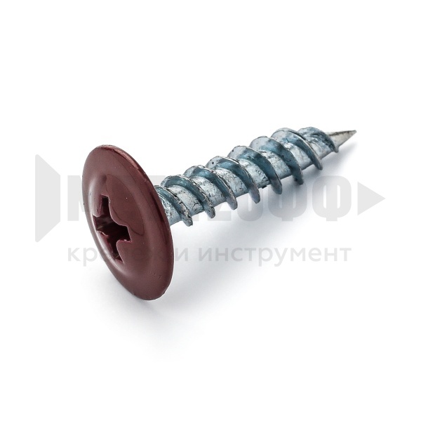 Саморез с прессшайбой RAL 3005    4,2х19  остр. PRO FF (1000 шт Тайвань) 