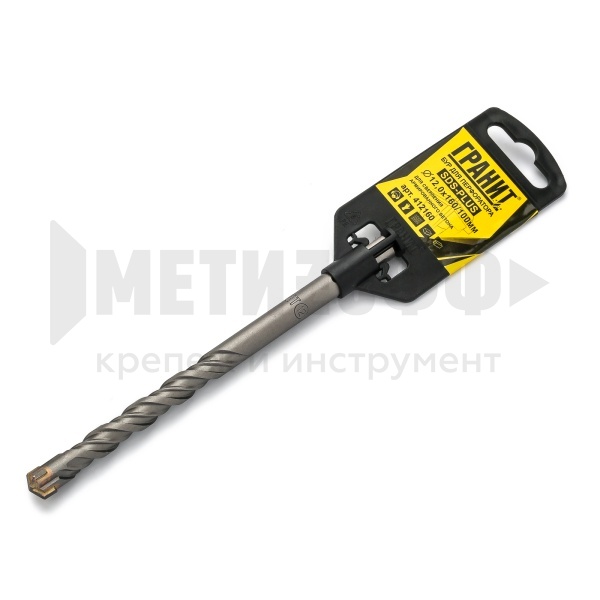 23066 Бур SDS+ 12х 160   Quadro-X ГРАНИТ