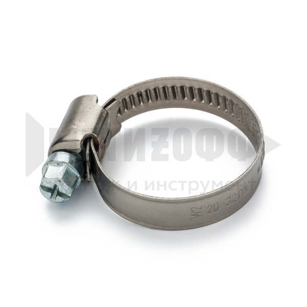 Хомут червячный НЕРЖ ( 30-45) SS 301 W2 (100)