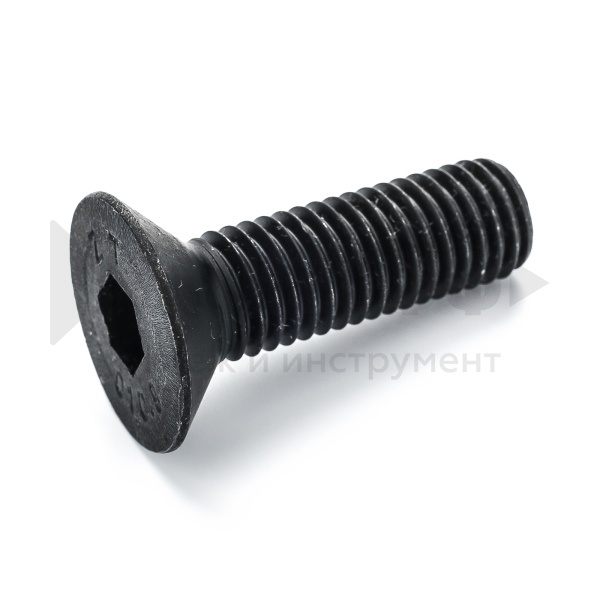 18096 Винт потай 10х 30  внутр. шестигр. DIN 7991 кп 10,9 черный (10)