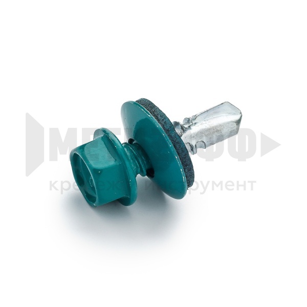 Кровельный саморез RAL 5021 мор.волна. 5,5х19  (300шт)