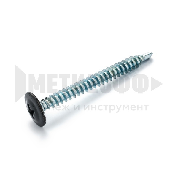 Саморез с прессшайбой RAL 9005    4,2х41  свер  ( 50 шт.) 