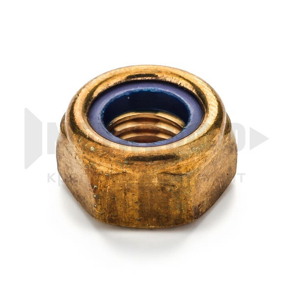 17101 Гайка самоконтр.  М 10  DIN 985 латунь (20)