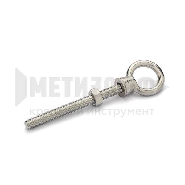 19639 Рым-болт с метрич. резьбой  М 6х60 ART 8267 НЕРЖ(10)