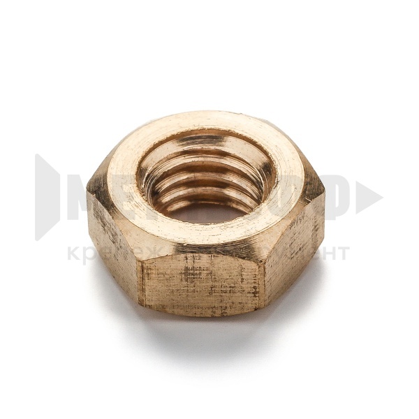 17093 Гайка шестигранная  М  6  DIN 934 латунь (100)