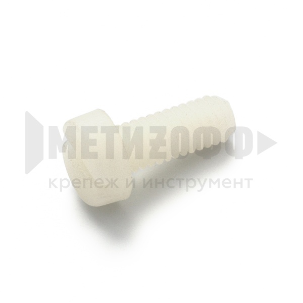 23544 Винт с цилин. гол. шлиц  3х 6 DIN 84 полиамид