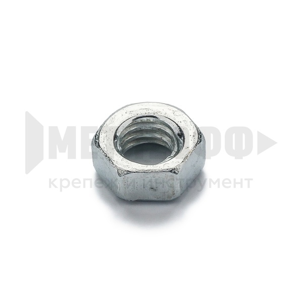 Гайка шестигранная цинк М 6 кл.пр. 10 ( 100шт EU)