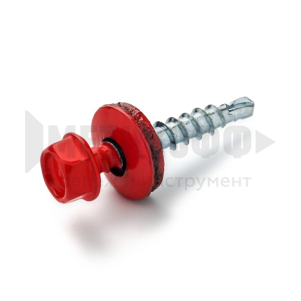 Кровельный саморез RAL 3020 красный Кров. сам. 4.8х 70  (  250)