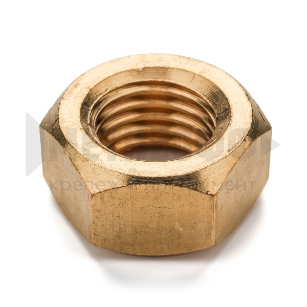 21300 Гайка шестигранная  М 16  DIN 934 латунь (10)