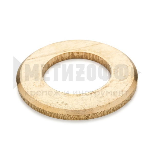 25266 Шайба простая  М 27  DIN 125 латунь (25)