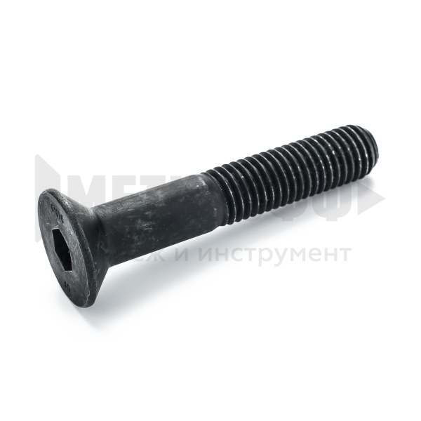 24155 Винт потай 12х 50 внутр. шестигр. DIN 7991 кп 10,9 черн(10)