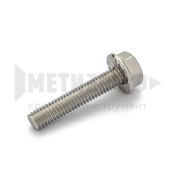 19679 Болт с шес. гол. с флан. 12х 50 DIN 6921 гладк. A2  НЕРЖ (50/10)