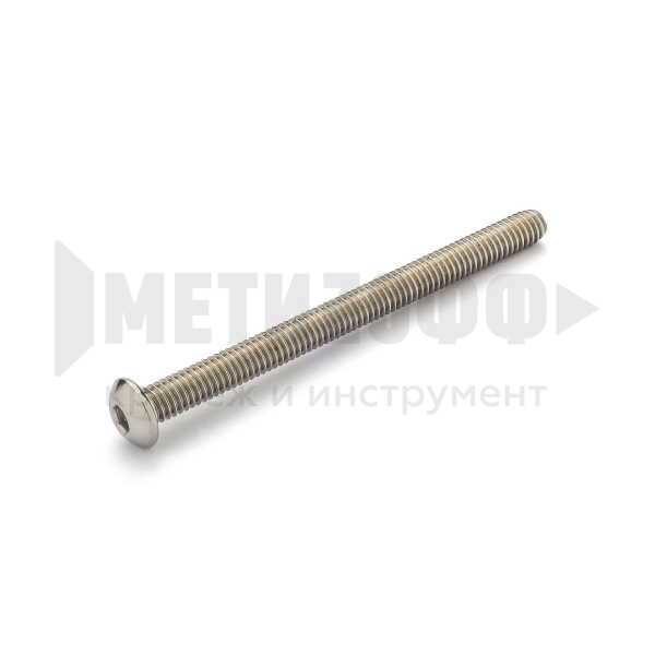 22702 Винт полусф.  3х 40 с вн. шест. DIN 7380 А2 НЕРЖ (500/100)