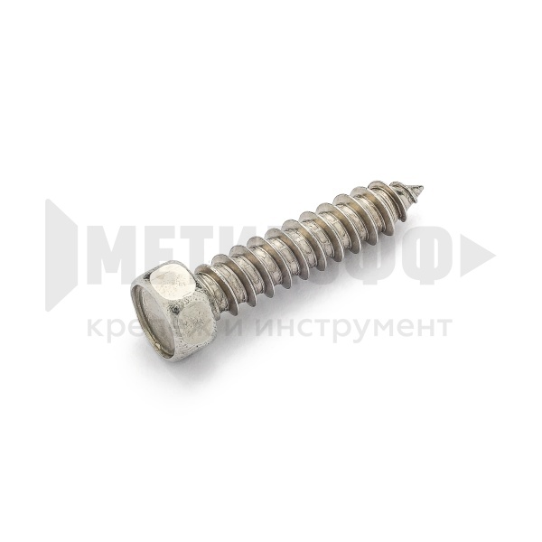 Саморез шестигр.гол. 5,5 х 25 DIN 7976 A2 C НЕРЖ (500 шт EU)