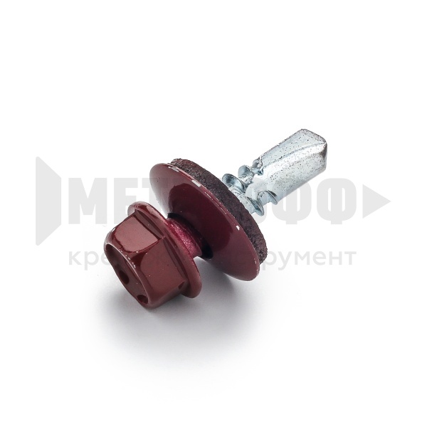 Кровельный саморез RAL 3005 вишневый. 5,5х25 (250 шт/10)
