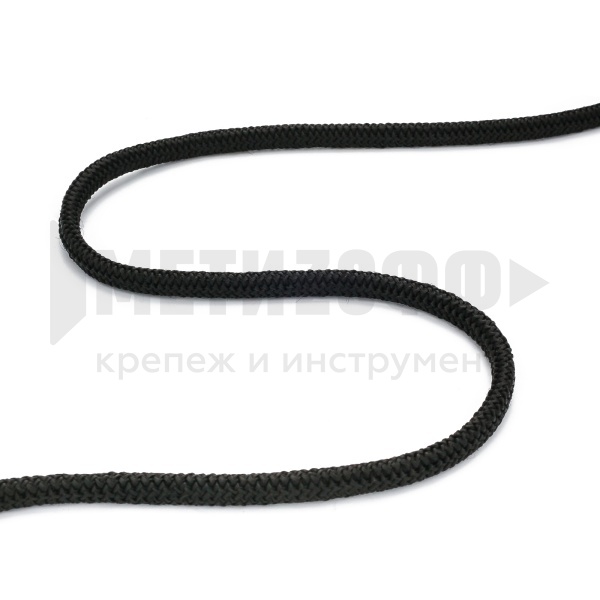 Веревка банерная с сердечником 6.0мм П/П черная ,250 кгс () 