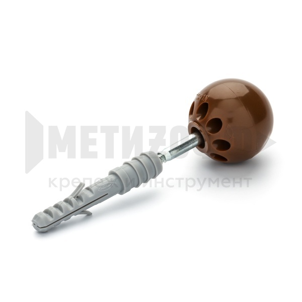 15551 Ограничитель хода двери  FISCHER  TS  8 BR Коричневый  (10) 60540